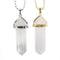 Grey Agate Gemstone Pendant Necklace